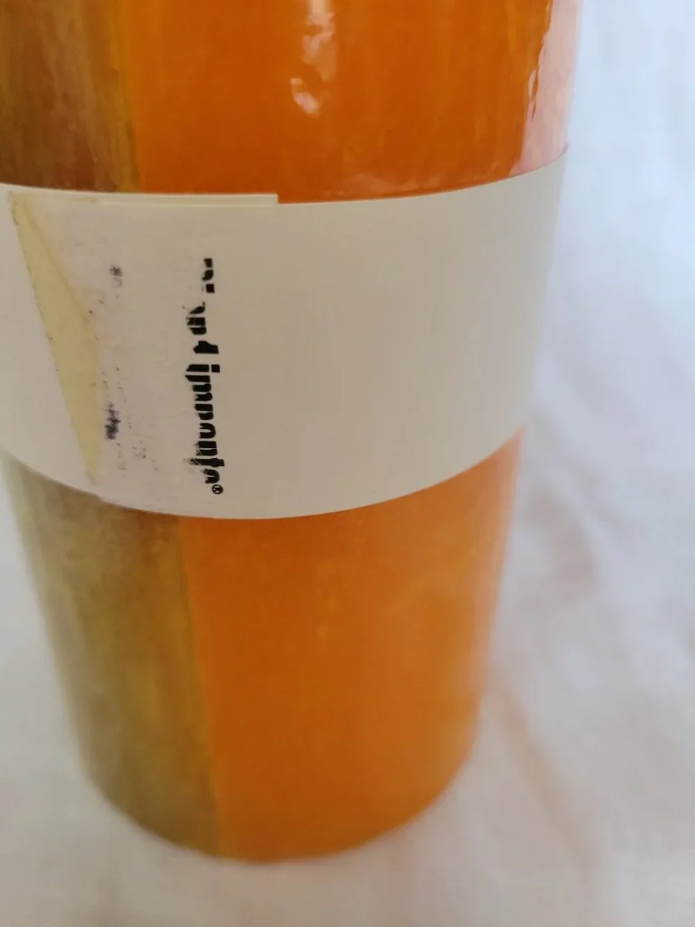 NEW Ginger Peach Candle Blendables Pier 1 One Mango Tea 3x6 3 x 6 cozy decor